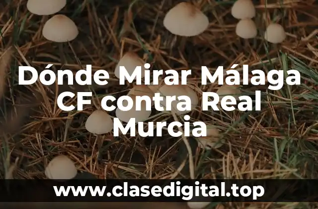 Dónde Mirar Málaga CF contra Real Murcia