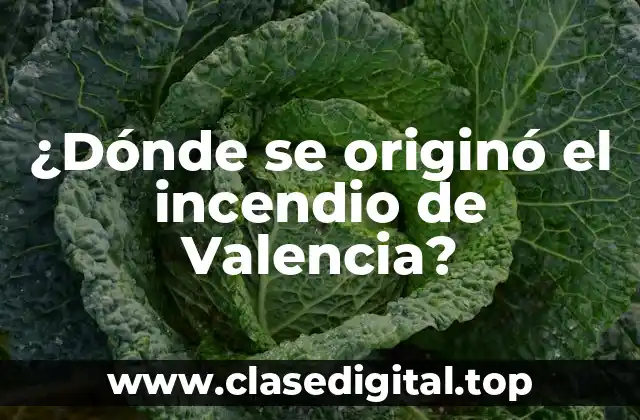 ¿Dónde se originó el incendio de Valencia?