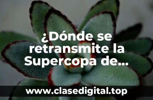 ¿Dónde se retransmite la Supercopa de España? Guía completa