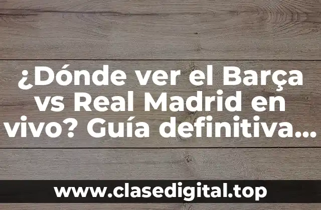 Canales de televisión que transmiten el partido