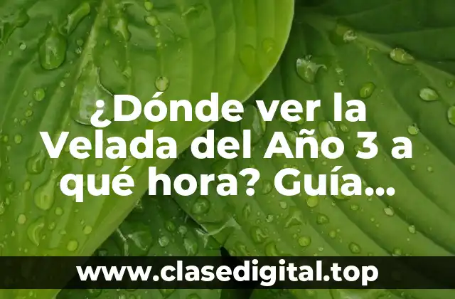 ¿Dónde ver la Velada del Año 3 a qué hora? Guía completa
