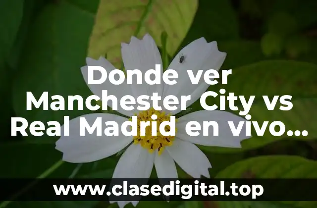 Donde ver Manchester City vs Real Madrid en vivo y en directo