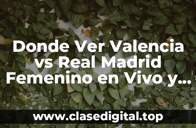 ¿Cómo Ver el Partido de Fútbol Femenino en vivo y Online?