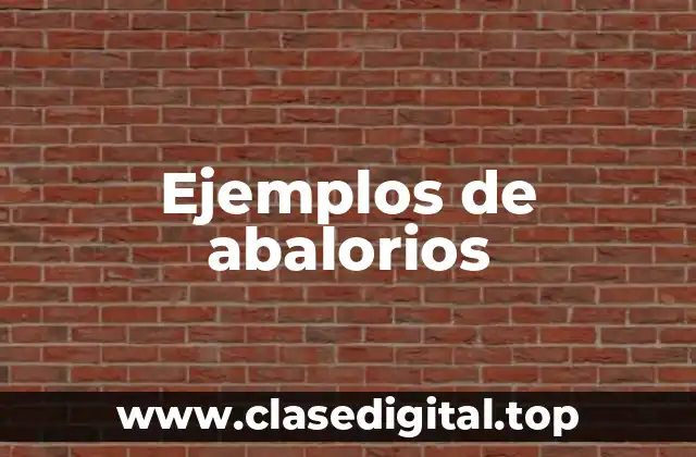 Ejemplos de abalorios