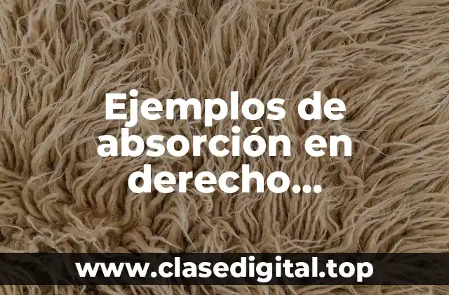 Ejemplos de absorción en derecho internacional