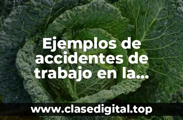 Ejemplos de accidentes de trabajo en la construcción