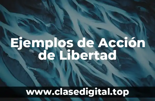 Ejemplos de Acción de Libertad