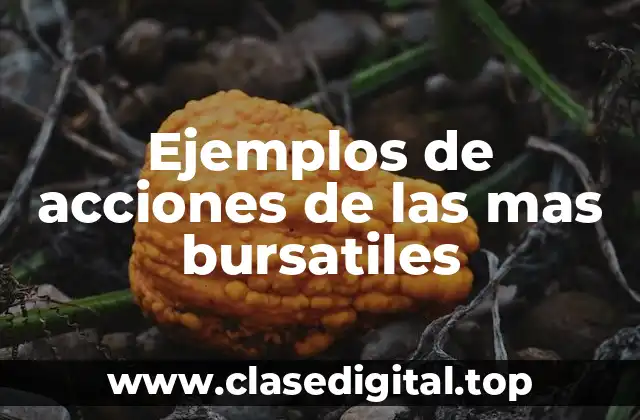 Ejemplos de acciones de las mas bursatiles
