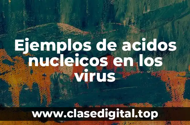 Ejemplos de acidos nucleicos en los virus