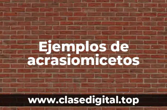 Ejemplos de acrasiomicetos