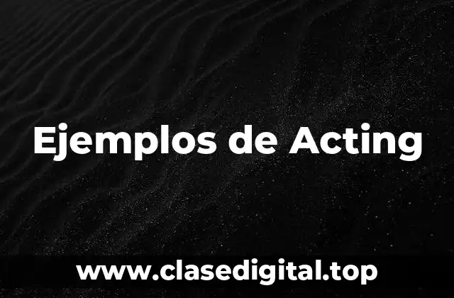 Ejemplos de Acting-Outs en Histeria