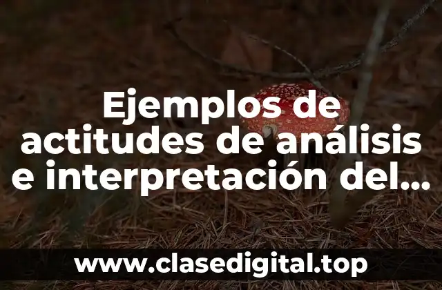 Ejemplos de actitudes de análisis e interpretación del género lírico