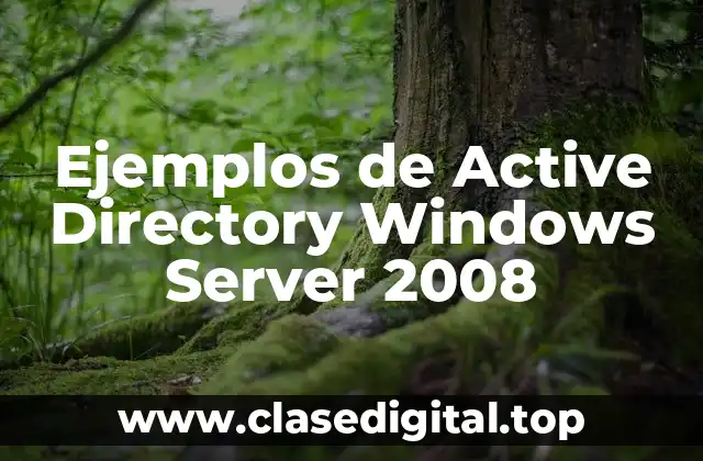 Ejemplos de Active Directory