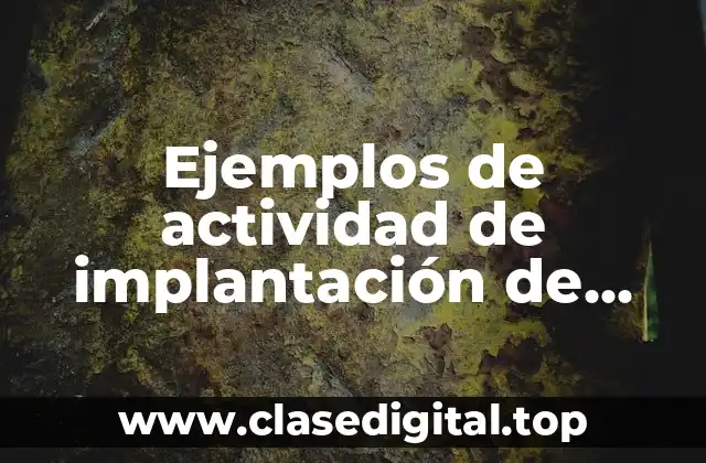 Ejemplos de actividad de implantación de publicidad