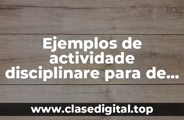 Ejemplos de actividade disciplinare para de tiro parabolico