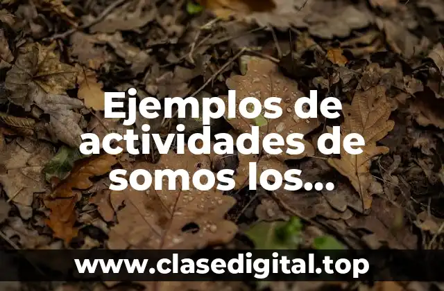 Ejemplos de somos los construtores de palabras