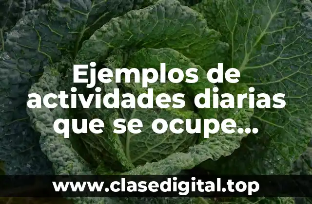 Ejemplos de actividades diarias que se ocupe potencia mecanica