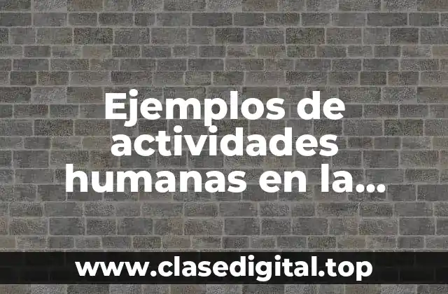 Ejemplos de actividades humanas en la contaminación del planeta y Significado