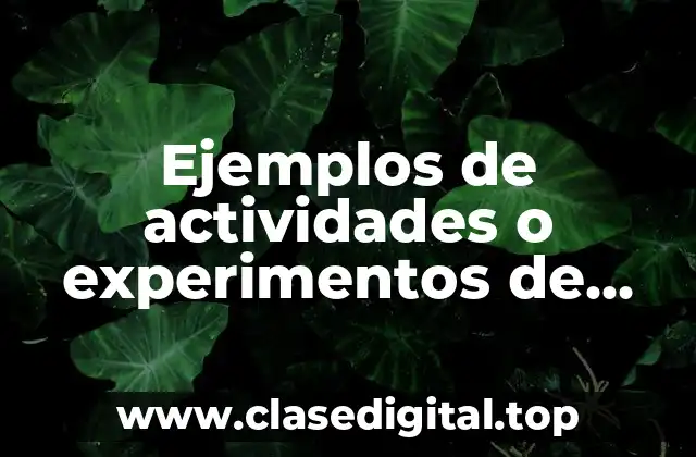 Ejemplos de actividades o experimentos de sistema solar