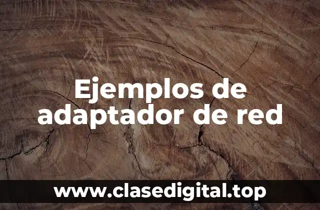 Ejemplos de adaptador de red