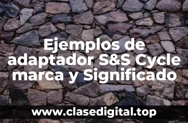 Ejemplos de adaptadores S&S Cycle marca