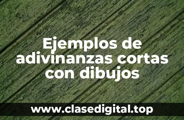 Ejemplos de adivinanzas cortas con dibujos