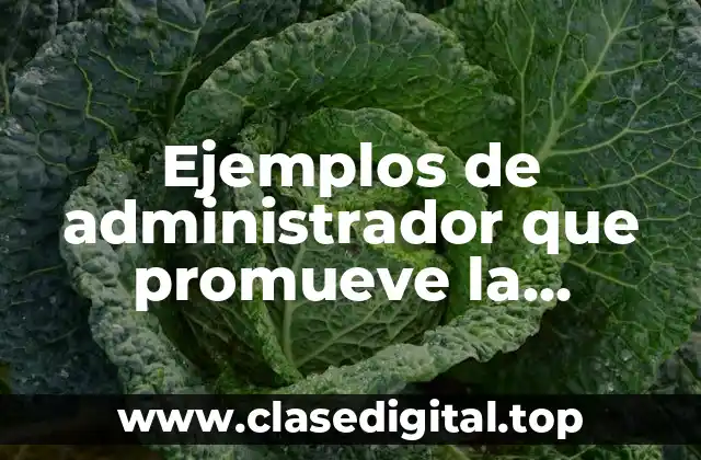 Ejemplos de administrador que promueve la medicion