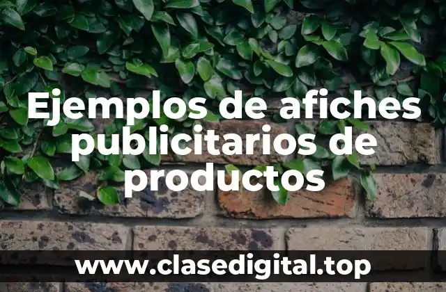 Ejemplos de afiches publicitarios de productos