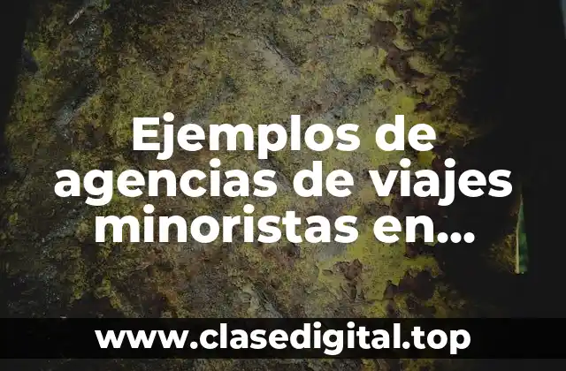 Ejemplos de agencias de viajes minoristas en México