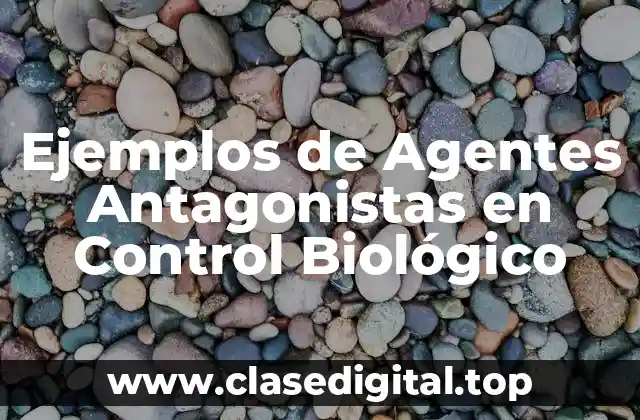 Ejemplos de Agentes Antagonistas en Control Biológico