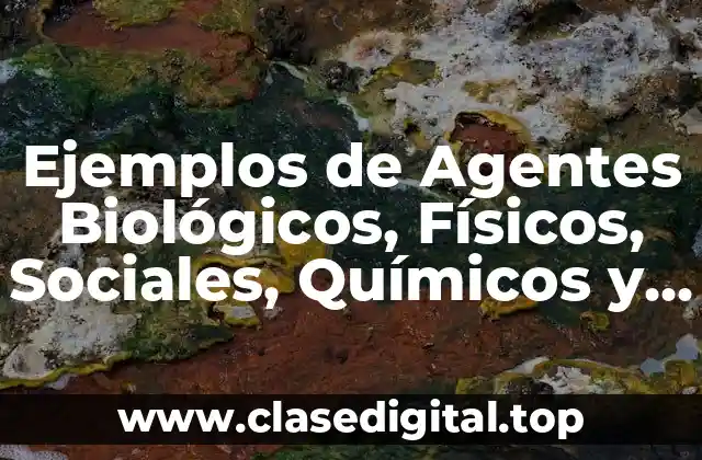 Ejemplos de Agentes Biológicos, Físicos, Sociales, Químicos y Psicológicos