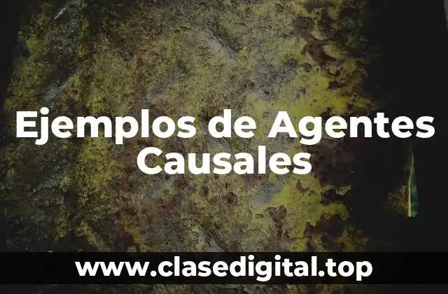 Ejemplos de Agentes Causales