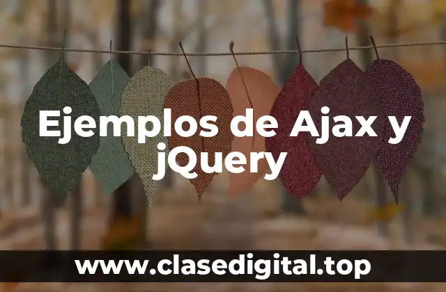 Ejemplos de Ajax