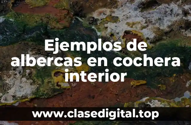 Ejemplos de albercas en cochera interior