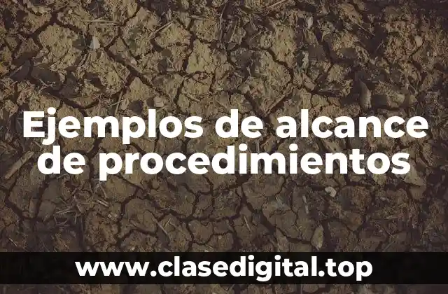 Ejemplos de alcance de procedimientos