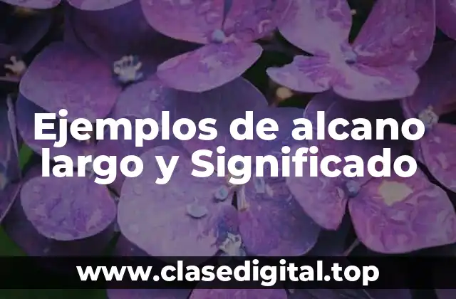 Ejemplos de alcano largo