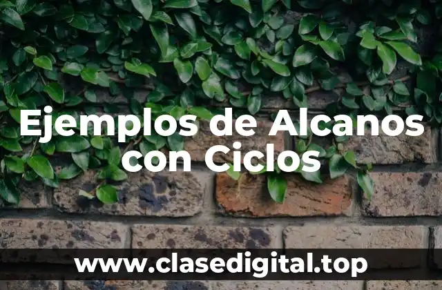 Ejemplos de Alcanos con Ciclos