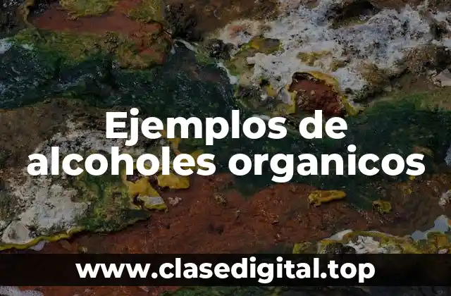 Ejemplos de alcoholes organicos