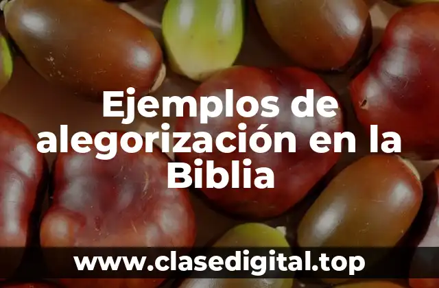 Ejemplos de alegorización en la Biblia