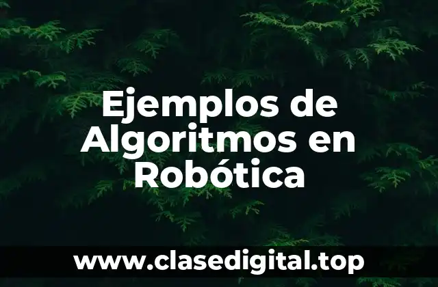 Ejemplos de Algoritmos en Robótica