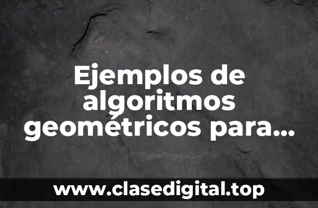 Ejemplos de algoritmos geométricos