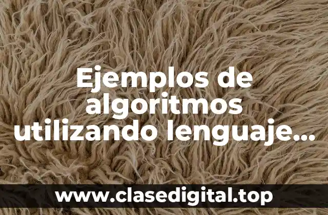 Ejemplos de algoritmos utilizando lenguaje natural sumar