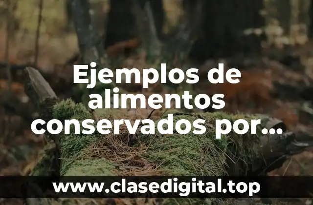 Ejemplos de alimentos conservados por concentración