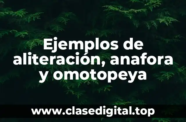 Ejemplos de aliteración