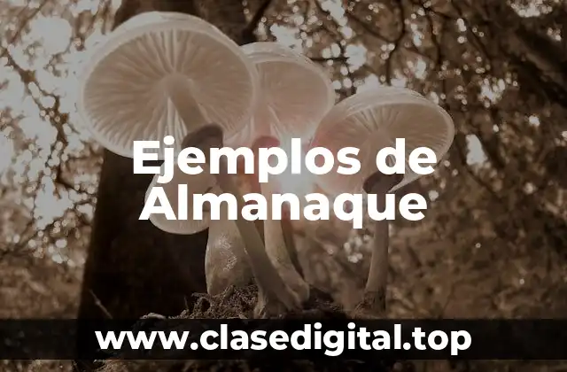 Ejemplos de almanaque