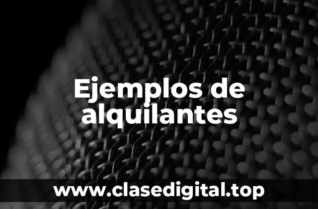 Ejemplos de alquilantes