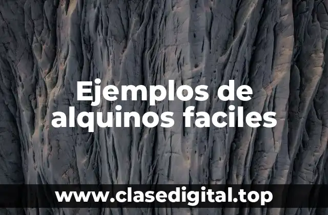 Ejemplos de alquinos faciles