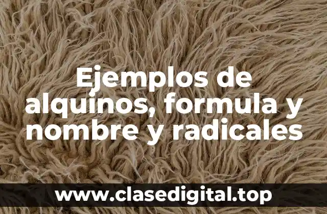 Ejemplos de alquinos