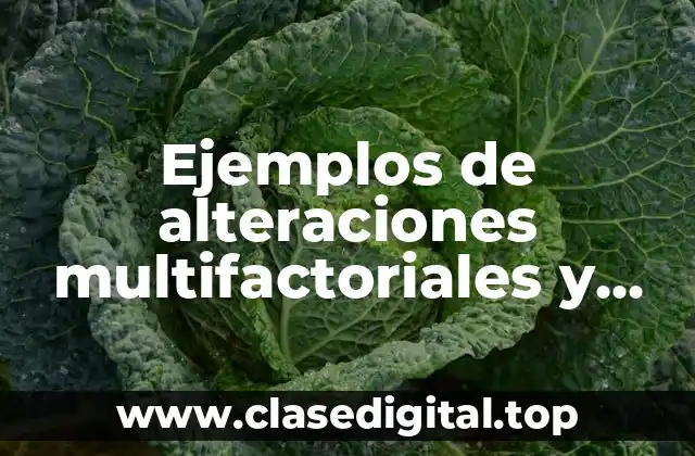 Ejemplos de alteraciones multifactoriales y Significado