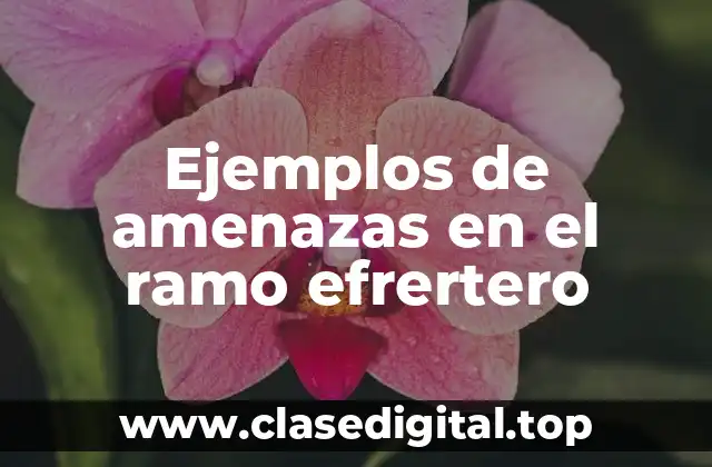 Ejemplos de amenazas en el ramo efrertero